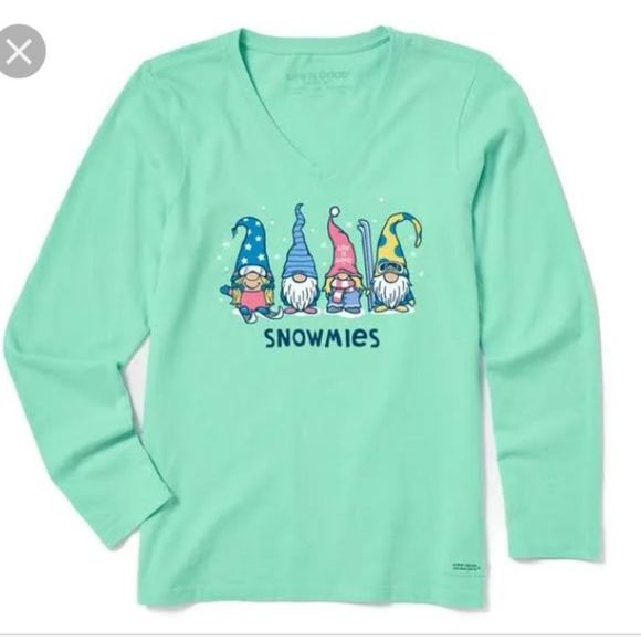 Life Is Good Tops - Life is good crusher shirt snowmies-M